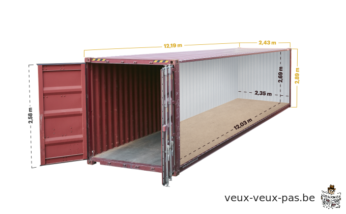 40-foot high cube container