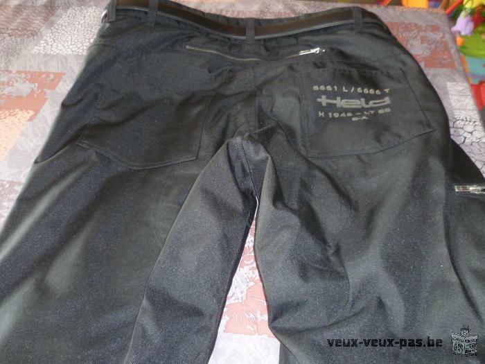 pantalon moto de marque held taille xl,couleur noir