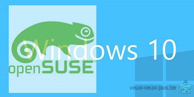 Windows 10 en Windows 7 of Windows 8.1 of MacOS (High) Sierra of Linux of Ubuntu of OpenSUSE of Cent
